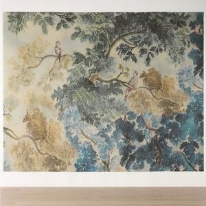 Nwt Judarn Mural Wallpaper in Blue and Beige